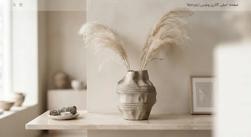 گلدان ارگانیک سنگی ژاپاندی